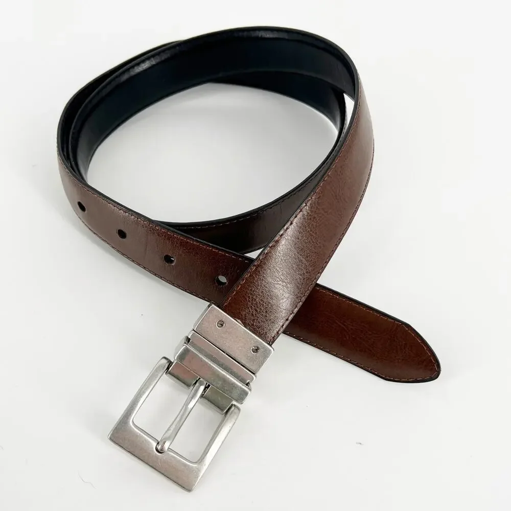 Chaps reversible leather belt